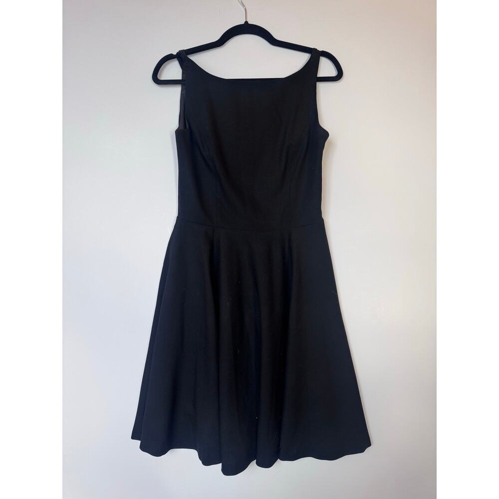 Ralph Lauren vintage rugby black dress bateau fit and flare y2k preppy size 6